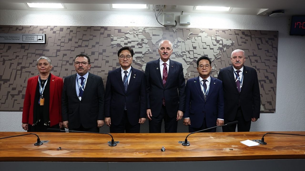 TBMM Başkanı Numan Kurtulmuş, Güney Koreli Meslektaşı ile Görüştü