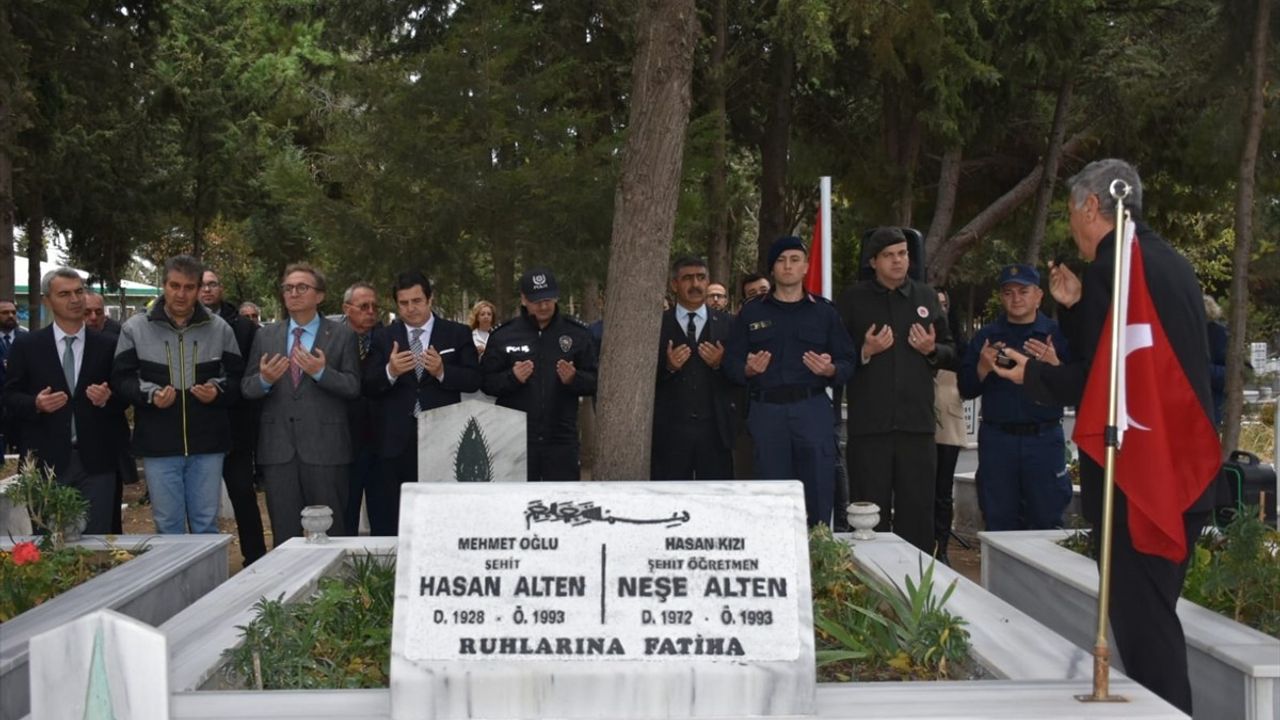 Tekirdağ'da Şehit Öğretmen Neşe Alten ve Babası Anıldı