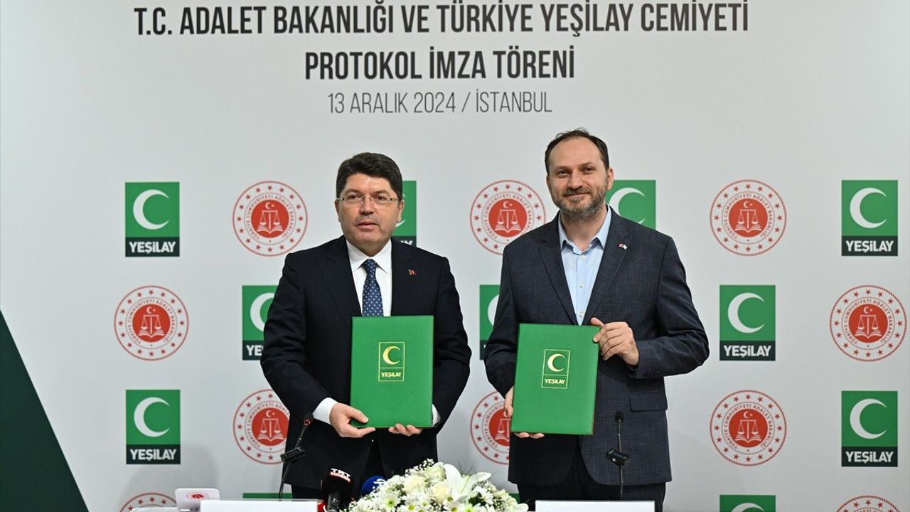 Adalet Bakanlığı ve Yeşilay'dan Bağımlılıkla Mücadele Protokolü