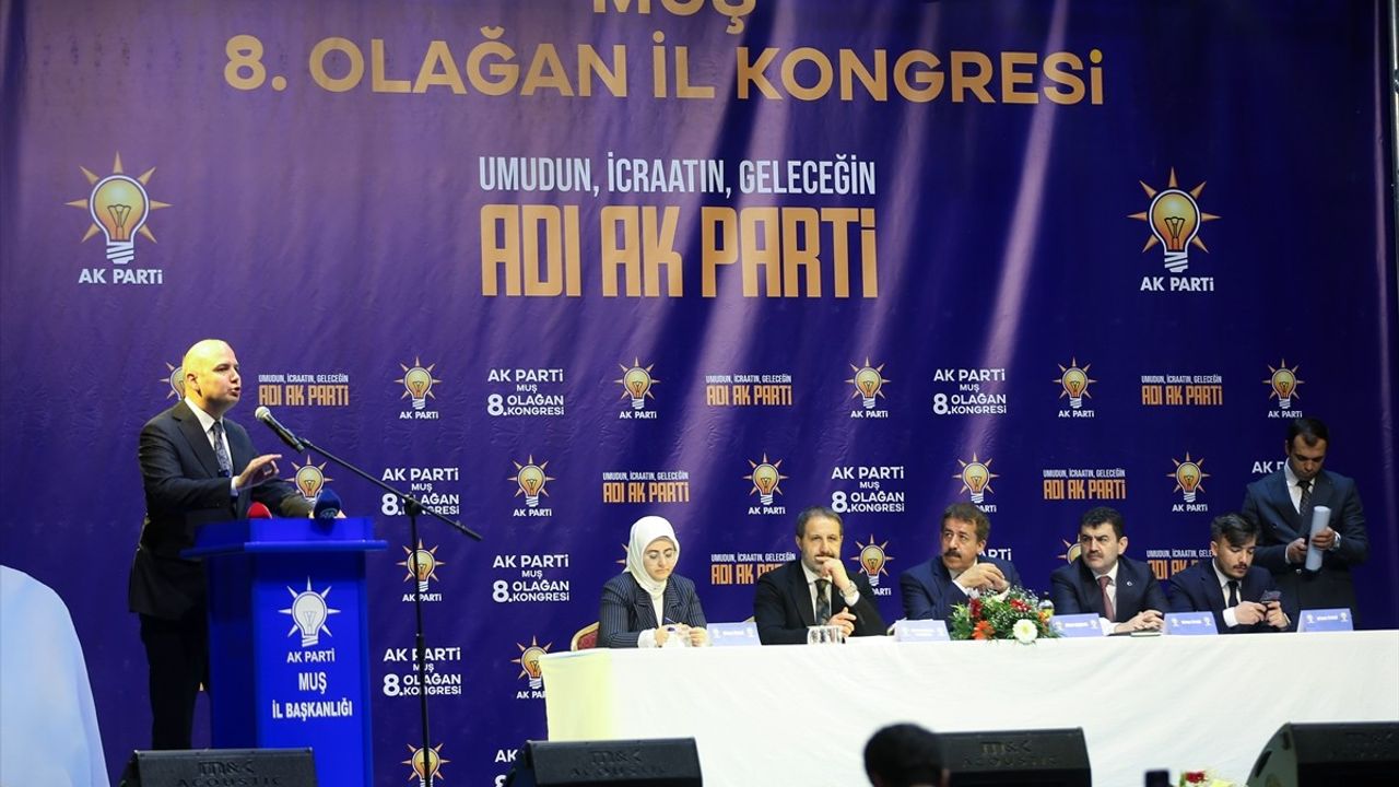 AK Parti Muş 8. Olağan İl Kongresi Gerçekleşti