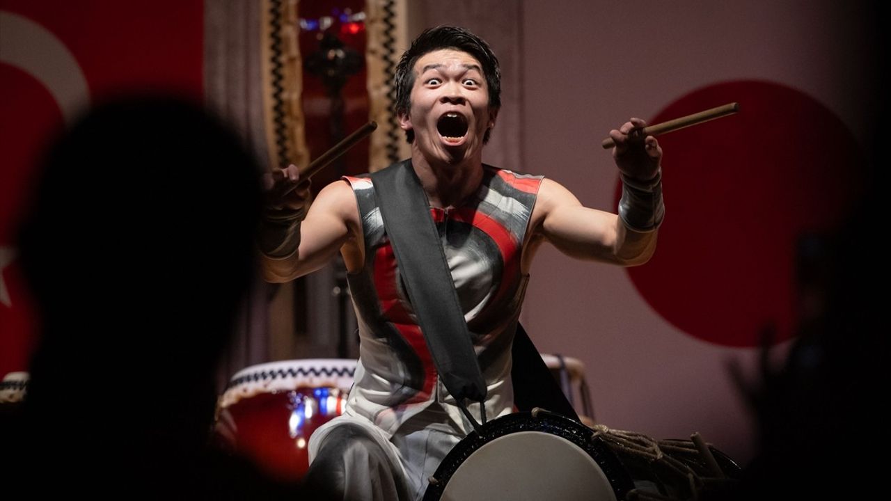 Ankara'da Wadaiko Sai Japon Davul Grubu Gösterisi