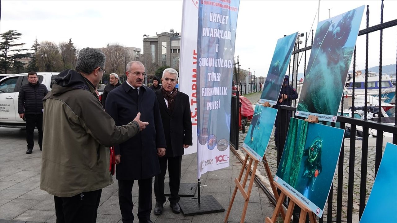 Çanakkale'de 500 Bin Metrekare Hayalet Ağ Temizliği Gerçekleştirildi