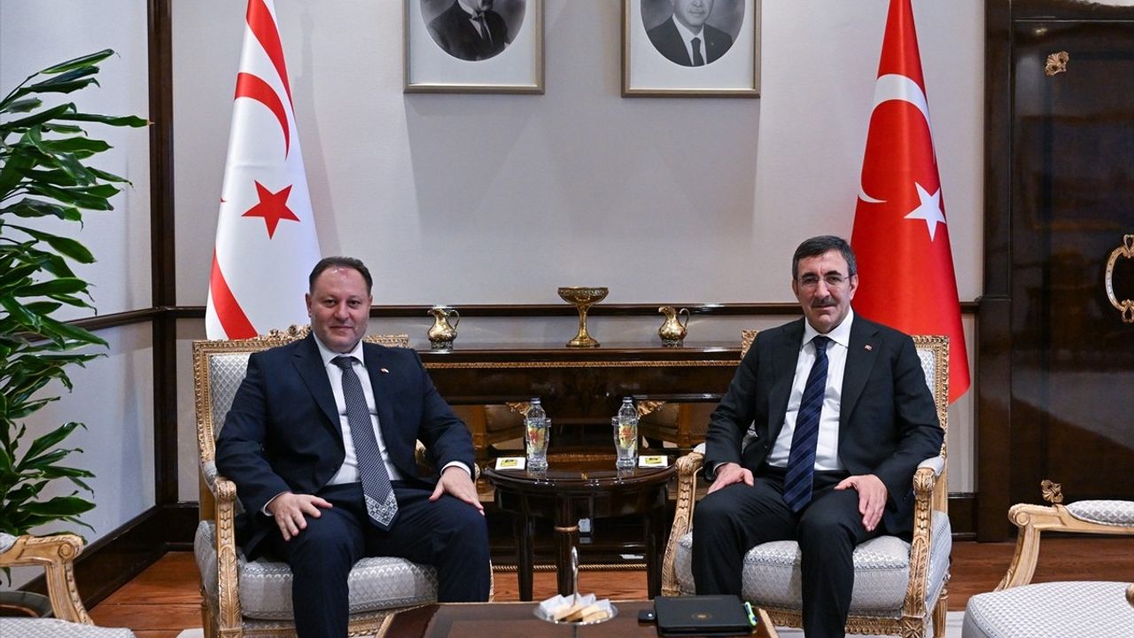 Cumhurbaşkanı Yardımcısı Yılmaz, KKTC Meclis Başkanı Öztürkler ile Görüştü