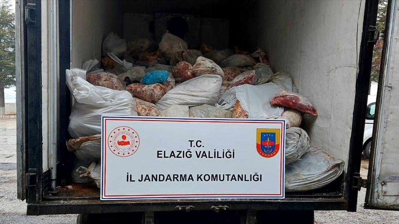 Elazığ'da 5 Ton 880 Kilogram Kaçak Et Ele Geçirildi