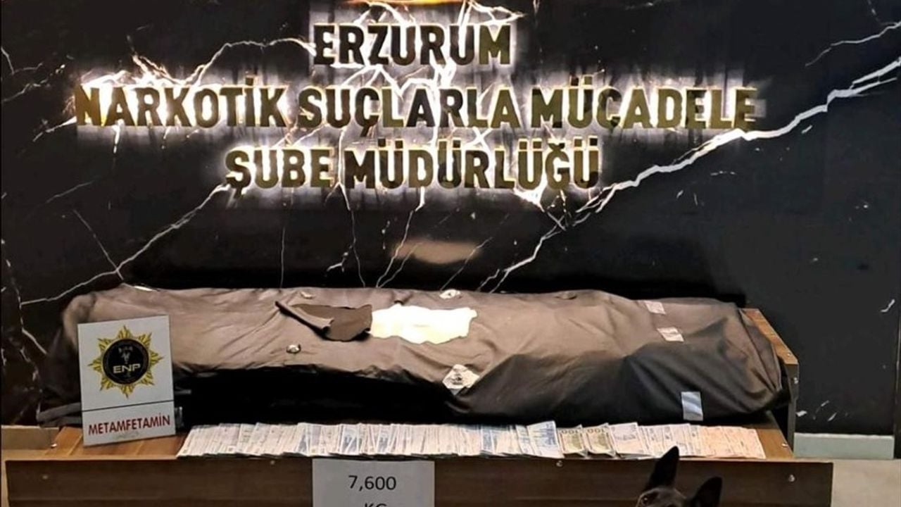 Erzurum'da 7 Kilo 600 Gram Uyuşturucu ile İran Uyruklu Şüpheli Tutuklandı