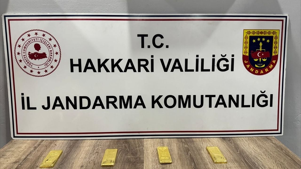 Hakkari'de Gümrük Kaçağı 4 Kilogram Külçe Altın Ele Geçirildi