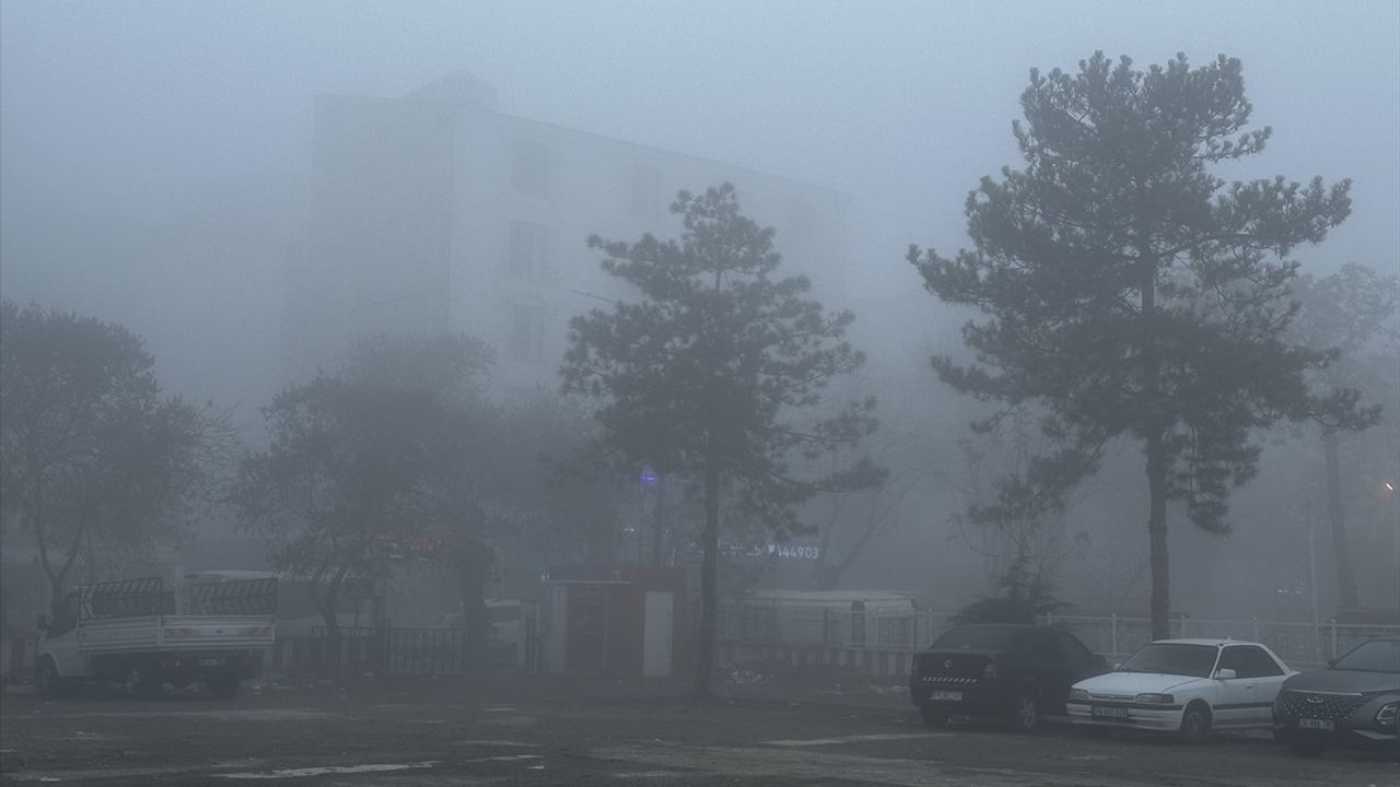 Iğdır'da Yoğun Sis Nedeniyle Görüş Mesafesi 20 Meteğe Düştü