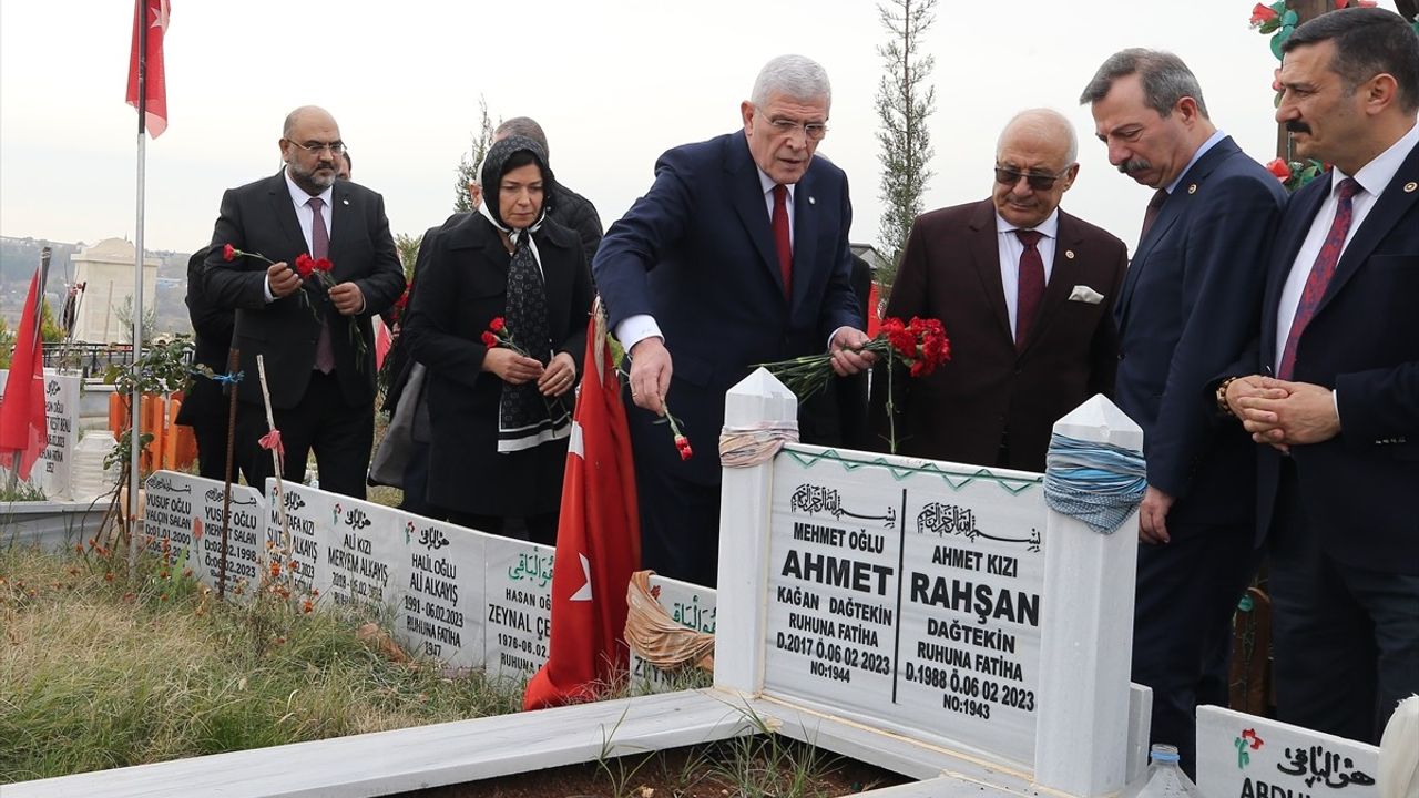 İYİ Parti Genel Başkanı Dervişoğlu, Adıyaman'da Depremzedelerle Buluştu