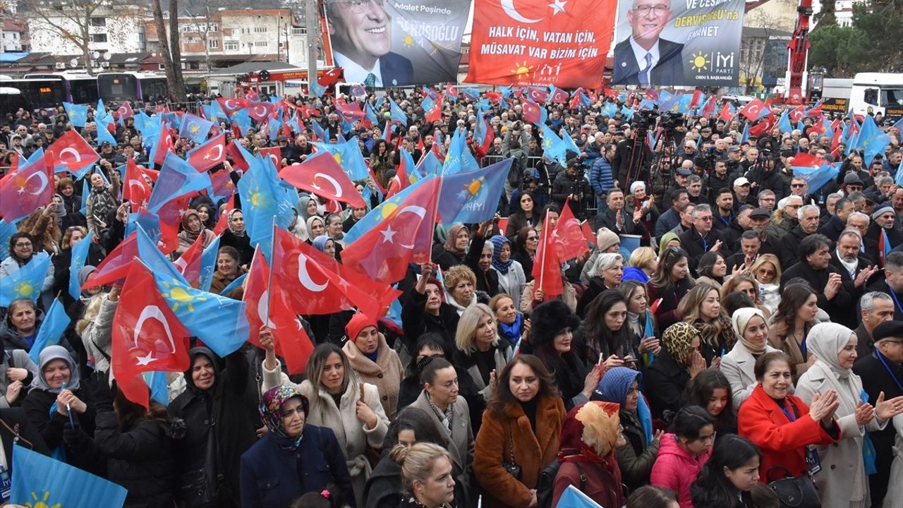 İYİ Parti Lideri Dervişoğlu, Ordu'da Sorunların Çözümüne Dair Açıklamalarda Bulundu