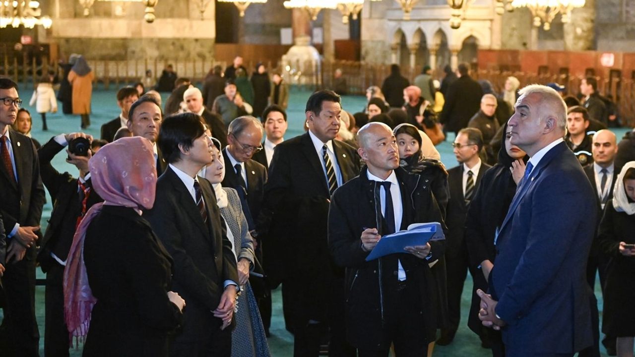 Japonya Veliaht Prensi ve Prensesi Ayasofya'yı Ziyaret Etti