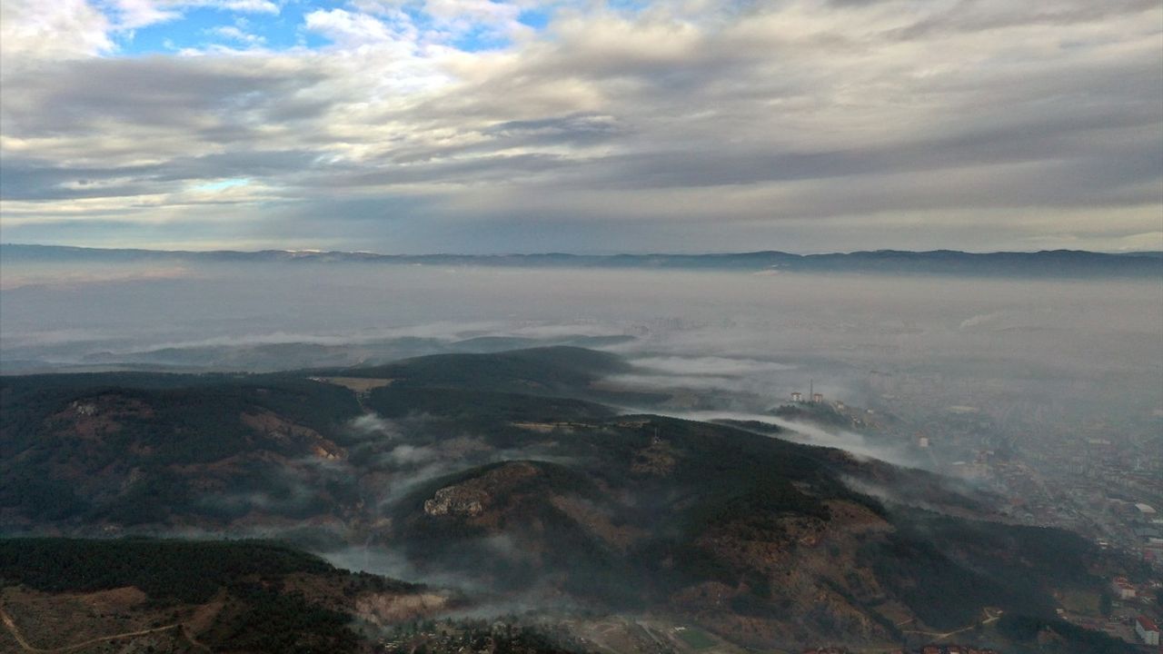 Kastamonu'da Sis Manzarası Havadan Görüntülendi