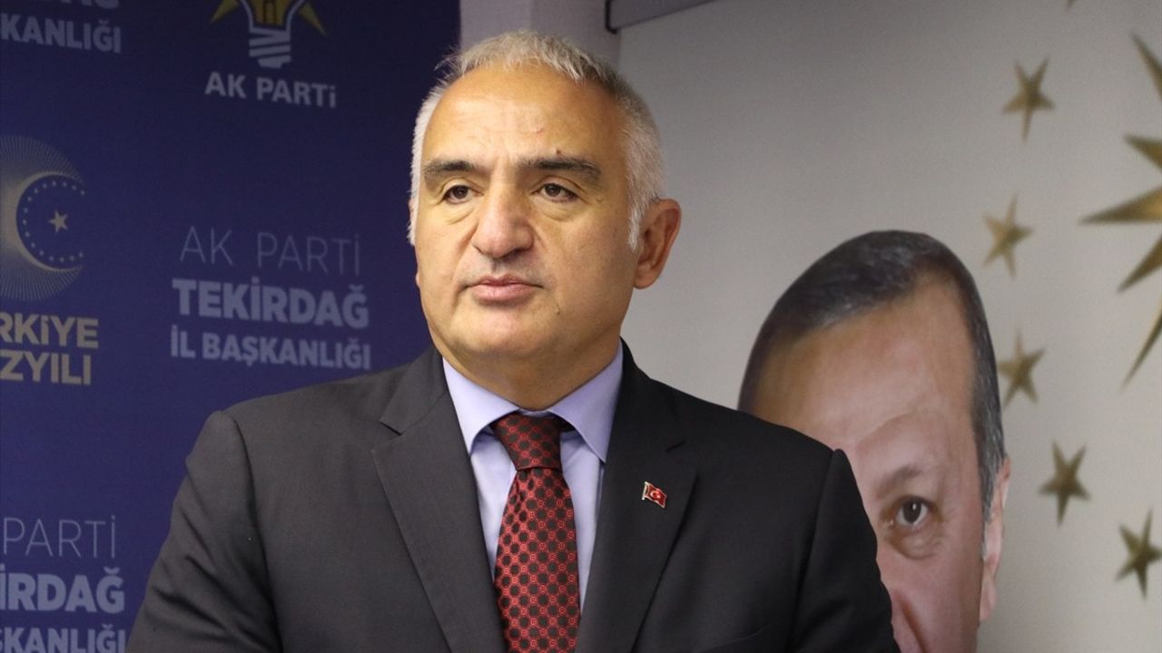 Kültür ve Turizm Bakanı Mehmet Nuri Ersoy'dan Tekirdağ'da Turizm Vurgusu
