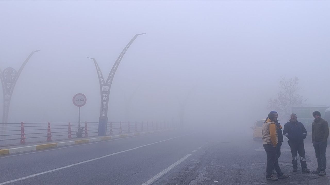 Mardin'de Yoğun Sis Hayatı Olumsuz Etkiledi