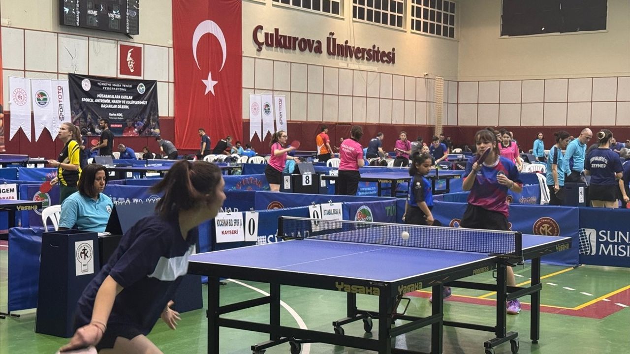 Masa Tenisi Süper Lig 2. Etap Müsabakaları Adana'da Başladı