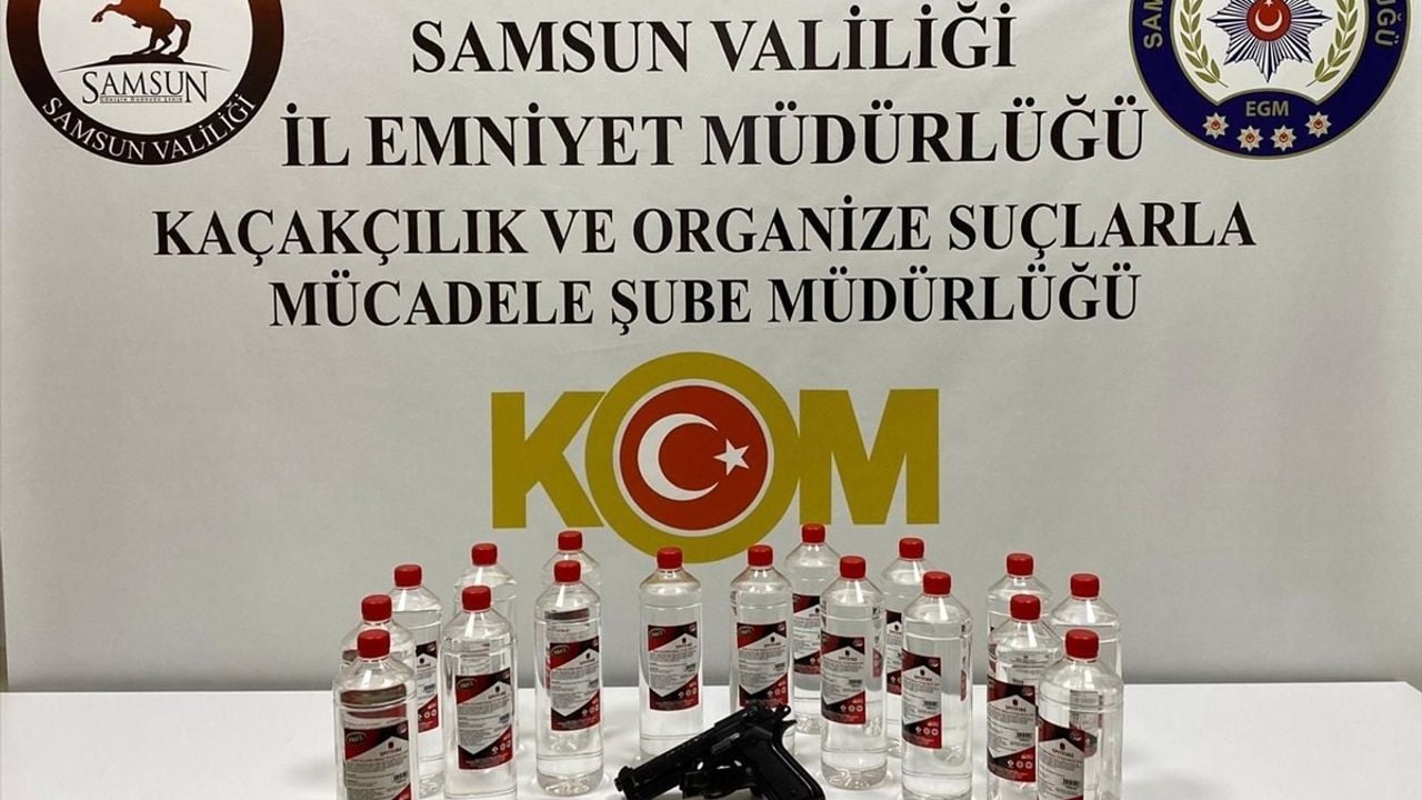 Samsun'da Kaçak ve Sahte İçki Operasyonu: 3 Şüpheli Gözaltında