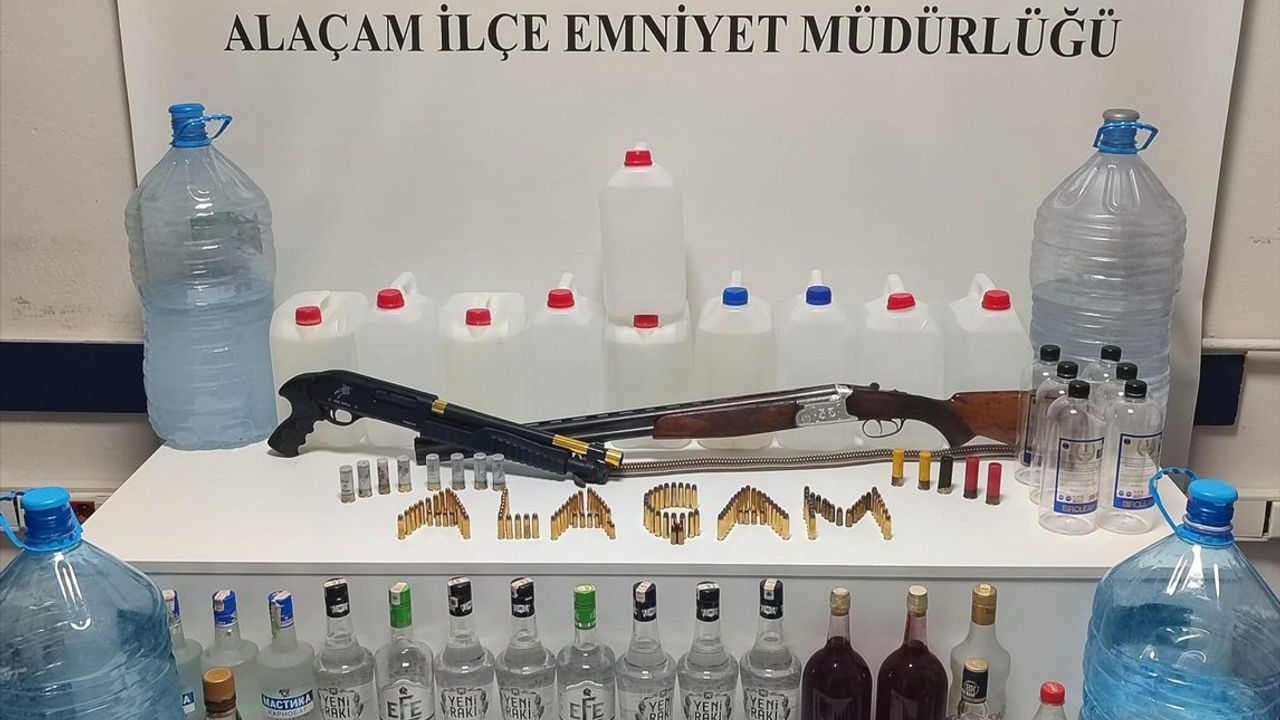 Samsun'da Sahte İçi Operasyonu: 3 Zanlı Gözaltında