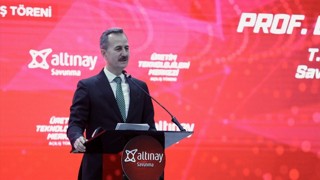 Savunma Sanayii Başkanı Haluk Görgün, Altınay Üretim Teknolojileri Merkezi'nin Açılışında Önemli Açıklamalarda Bulundu