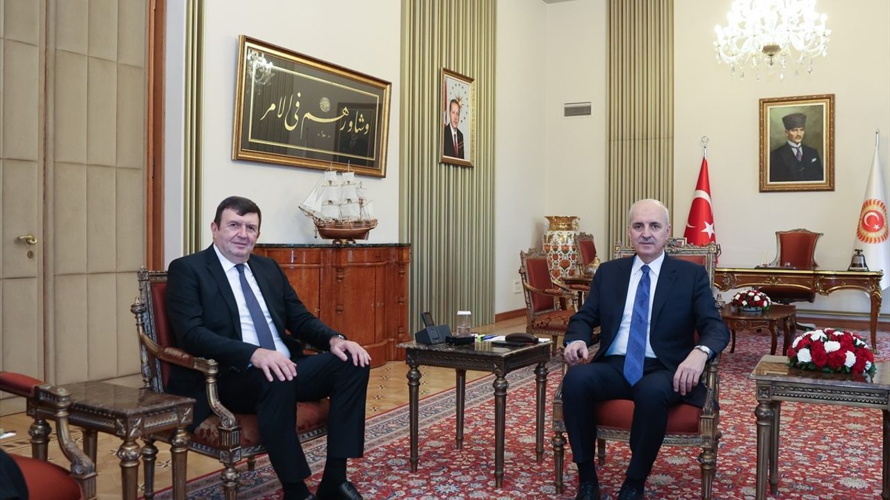 TBMM Başkanı Numan Kurtulmuş, Sırbistan Büyükelçisi Jovanovic'i kabul etti