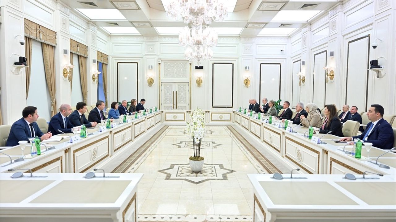 TBMM Dışişleri Komisyonu Başkanı Fuat Oktay, Azerbaycan Milli Meclisi Başkanı Gafarova ile Görüştü