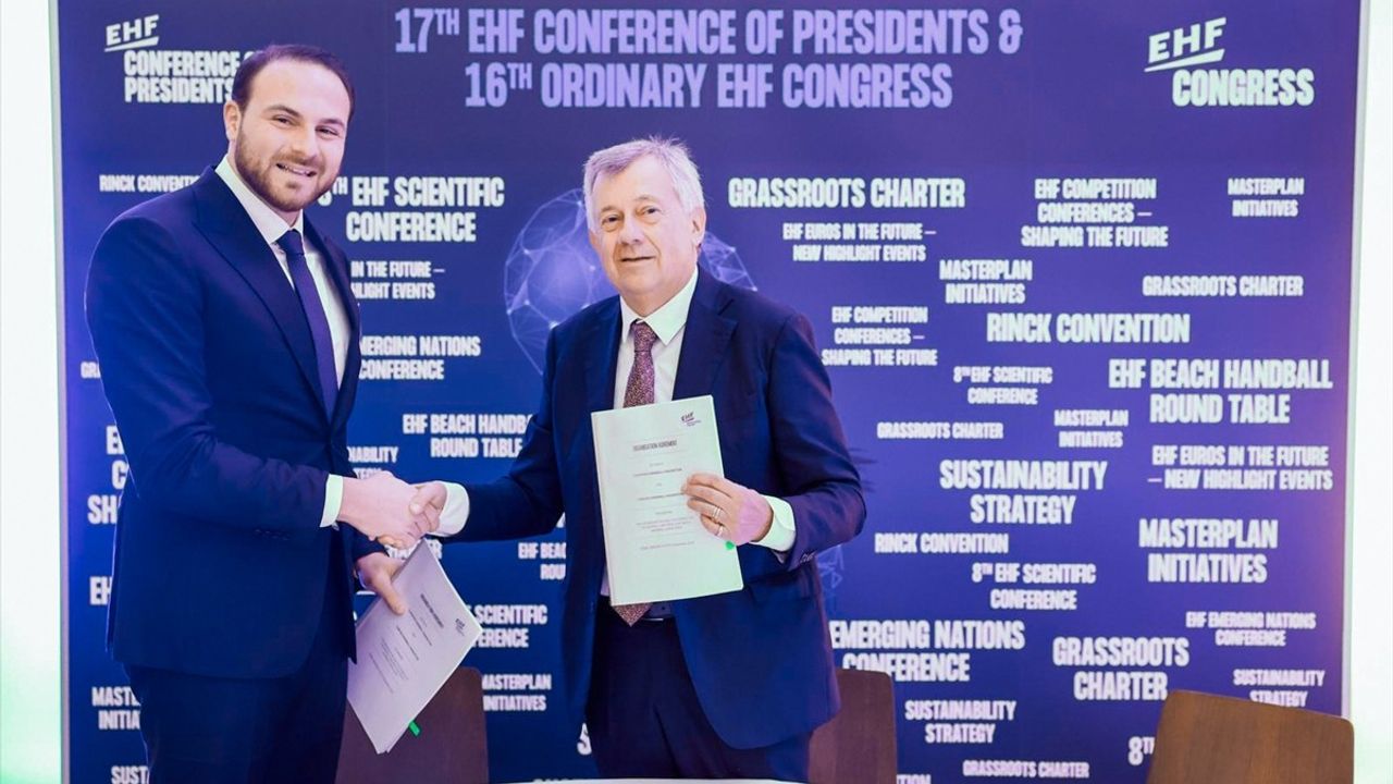 THF Başkanı Mesut Çebi, EHF Başkanlar Kongresi ve Olağan Genel Kurulu'na Katıldı