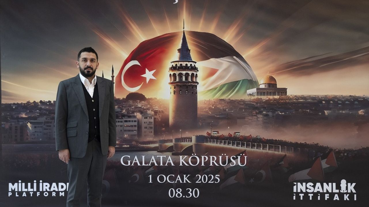 TÜGVA Başkanı Beşinci'den 1 Ocak Filistin Eylemi İçin Çağrı