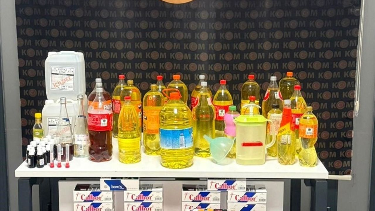 Yalova'da 70 Litre Sahte Alkol Ele Geçirildi