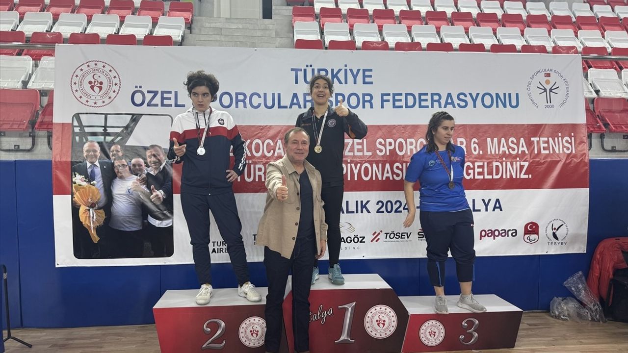 Yavuz Kocaömer Özel Sporcular Türkiye Masa Tenisi Şampiyonası Antalya'da Başladı