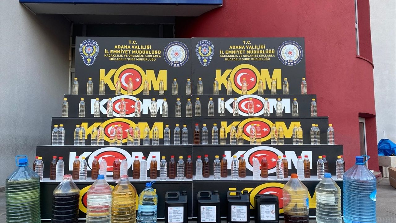 Adana'da 175 Litre Sahte İçki Ele Geçirildi