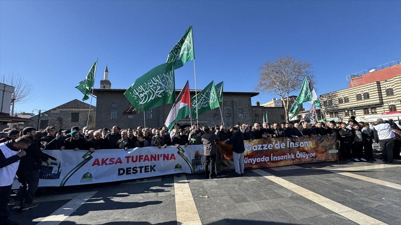 Diyarbakır'da Gazze Ateşkesi İçin Basın Açıklaması Yapıldı