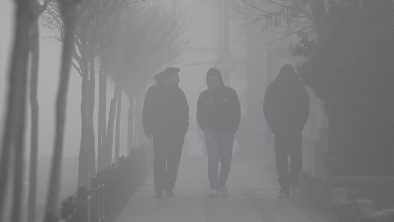 Edirne'de Yoğun Sis Etkili Oldu