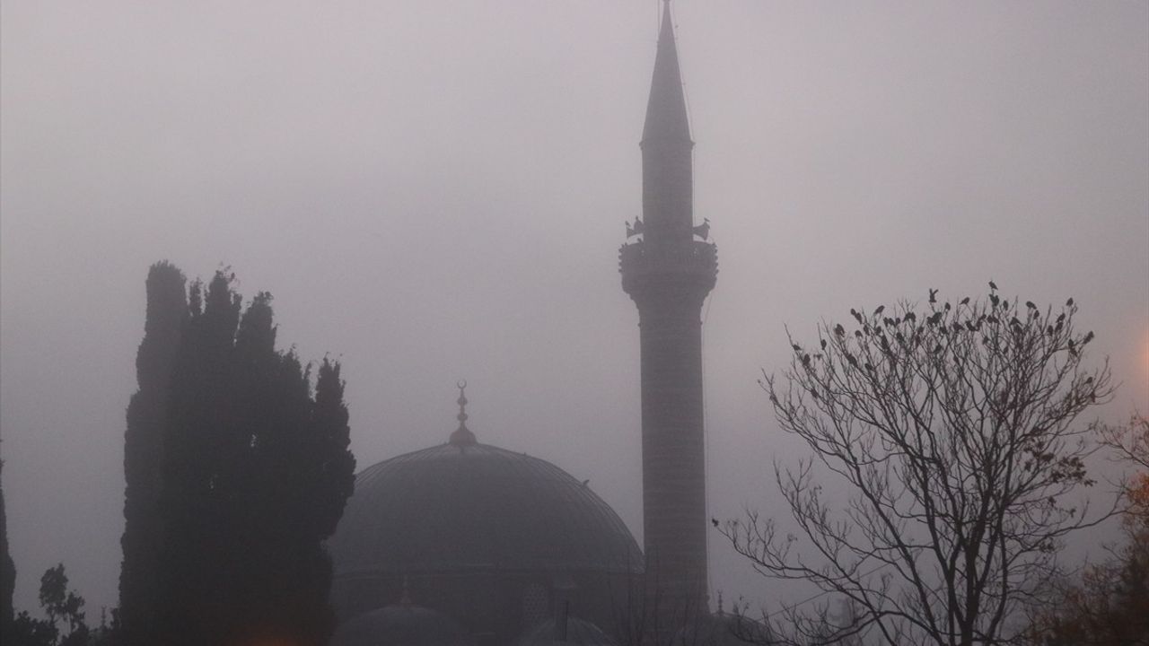 Edirne ve Tekirdağ'da Yoğun Sis Etkili Oldu