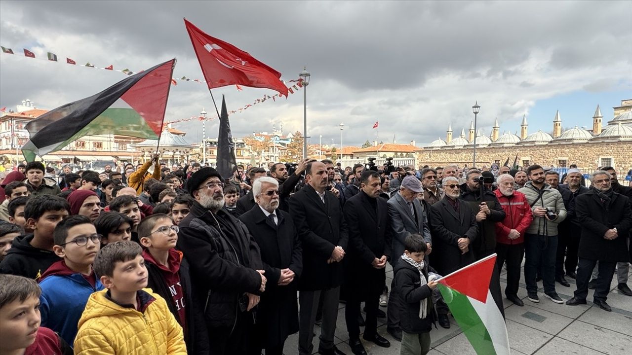 Gazze Ateşkesi Konya'da Coşkuyla Kutlandı