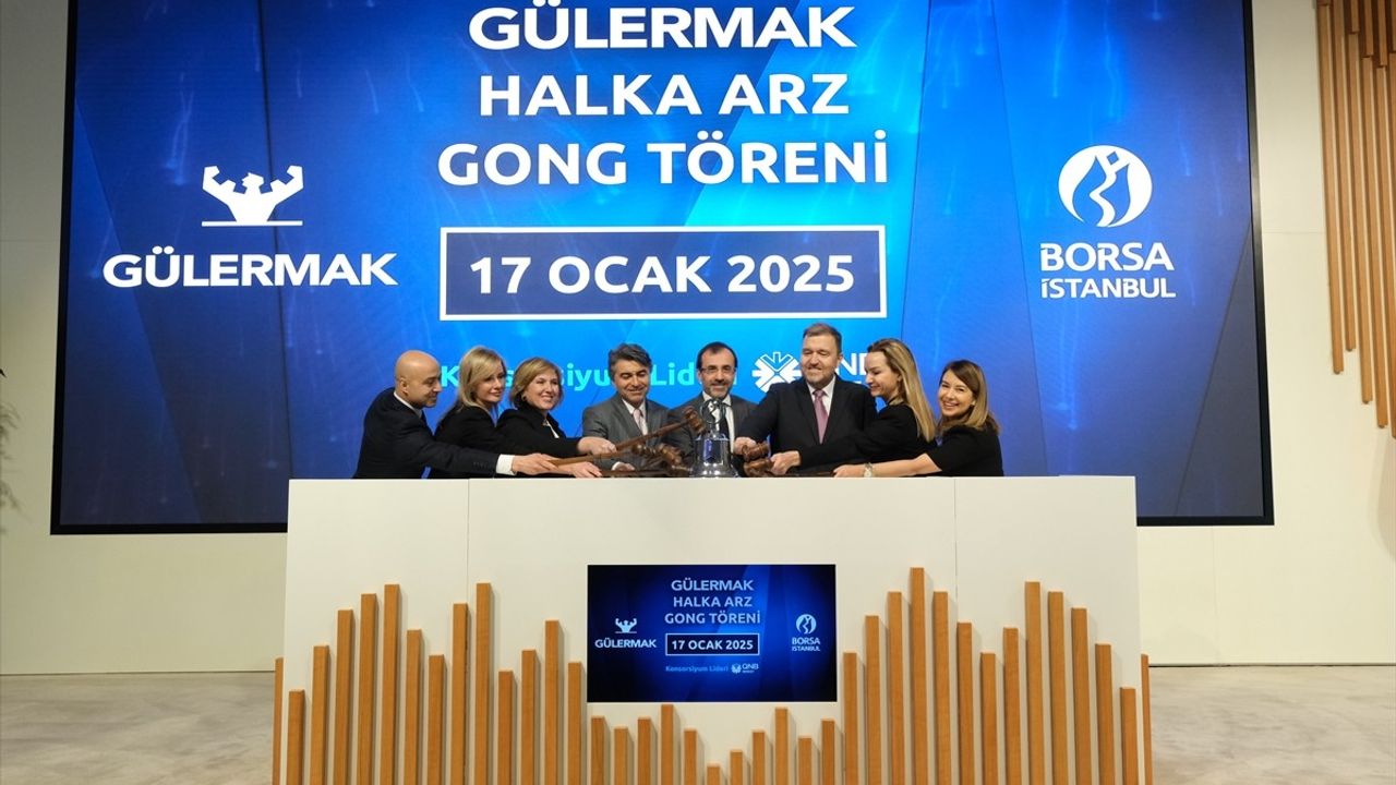 Gülermak, Borsa İstanbul'da Halka Arz Törünü Gerçekleştirdi