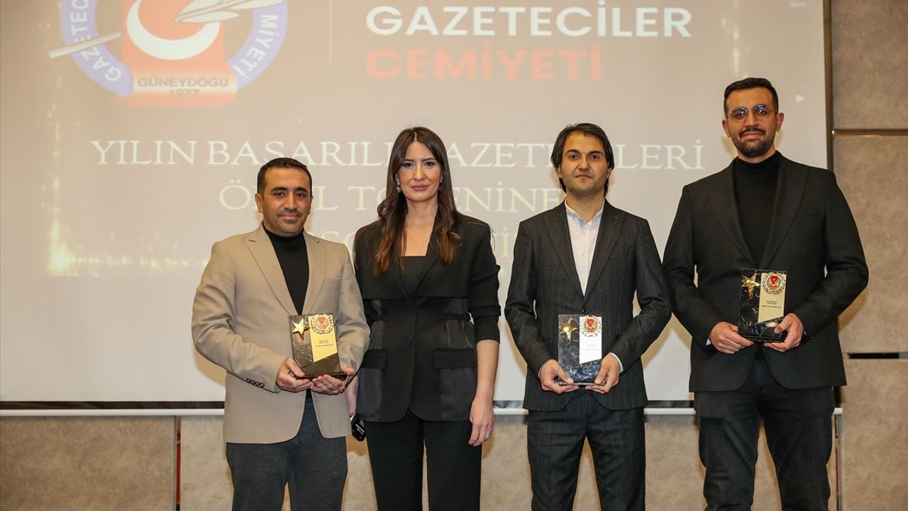 Güneydoğu Gazeteciler Cemiyeti 'Yılın Başarılı Gazetecileri Ödülleri' Sahiplerini Buldu