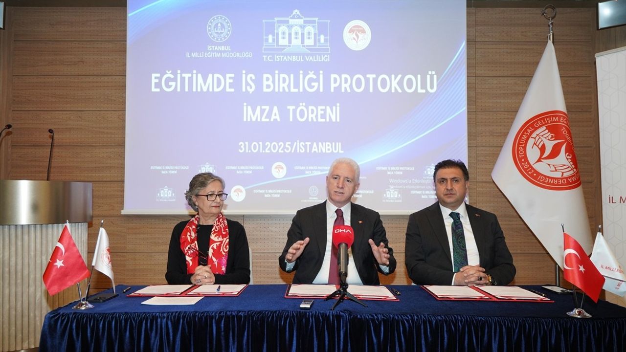 İstanbul'da 'Eğitimde İş Birliği Protokolü' İmzalandı
