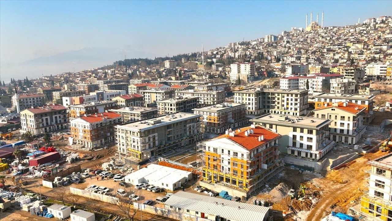 Kahramanmaraş'ta Kentsel Tasarım Projesi Kapsamında Konut İnşaatları Hız Kazandı