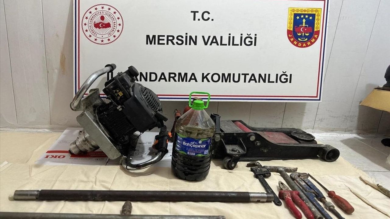 Mersin'de İzinsiz Kazı Yapan 4 Şüpheli Suçüstü Yakalandı