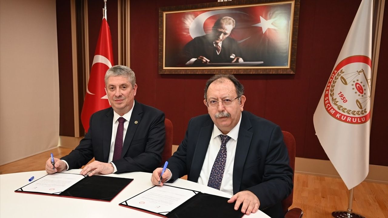 Paraguay Yüksek Seçim Mahkemesi Başkanı Duschek, YSK'ya Ziyarette Bulundu