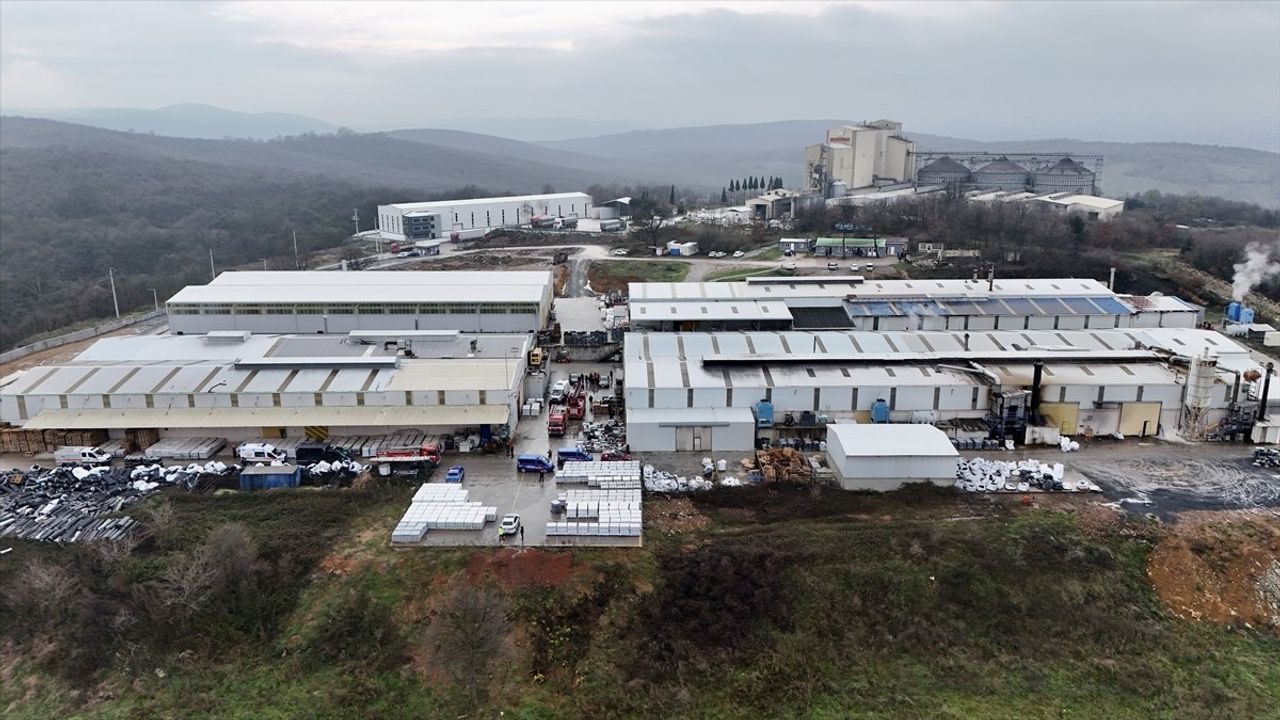 Sakarya'da Yalıtım Fabrikasında Yangın: İki İşçi Yaralandı