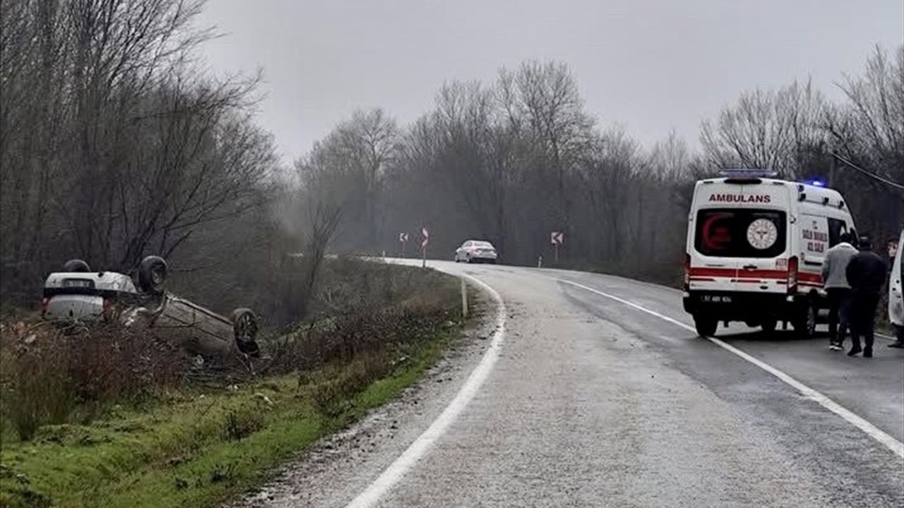 Sinop’ta Üç Ayrı Trafik Kazasında 8 Kişi Yaralandı