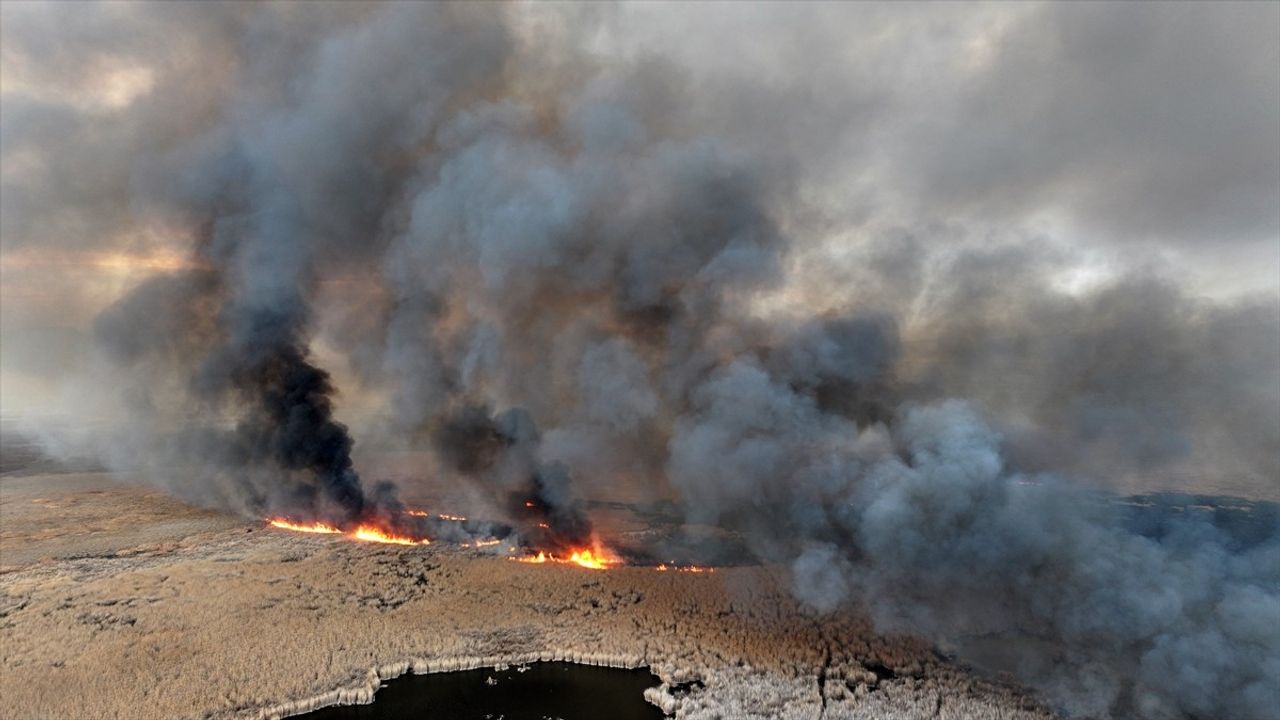 Sultan Sazlığı Milli Parkı'ndaki Yangın Kontrol Altına Alındı