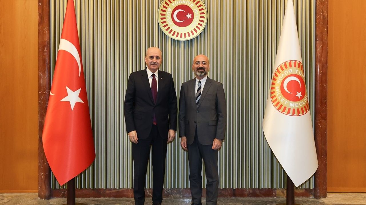 TBMM Başkanı Numan Kurtulmuş, Türkiye Maarif Vakfı Başkanı Mahmut Mustafa Özdil'i Ağırladı