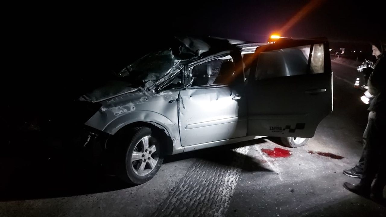 Tekirdağ'da Devrilen Otomobil Kazasında Sürücü Hayatını Kaybetti