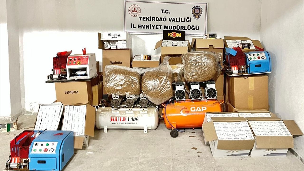 Tekirdağ'da Kaçakçılık Operasyonunda 13 Şüpheli Yakalandı