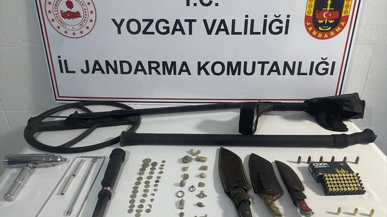 Yozgat'ta Kaçak Kazı Operasyonunda 5 Şüpheli Gözaltına Alındı