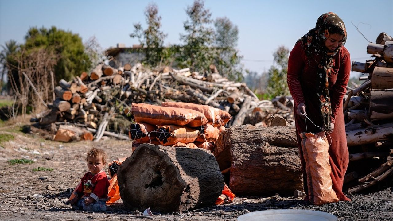 Bağdat'taki Yoksul Aileler, Ekmeğini Mangal Kömürüyle Çıkartıyor