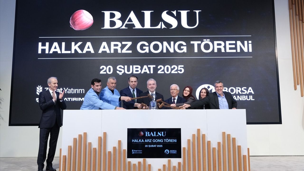 Balsu Gıda, Borsa İstanbul'da İşlem Görmeye Başladı