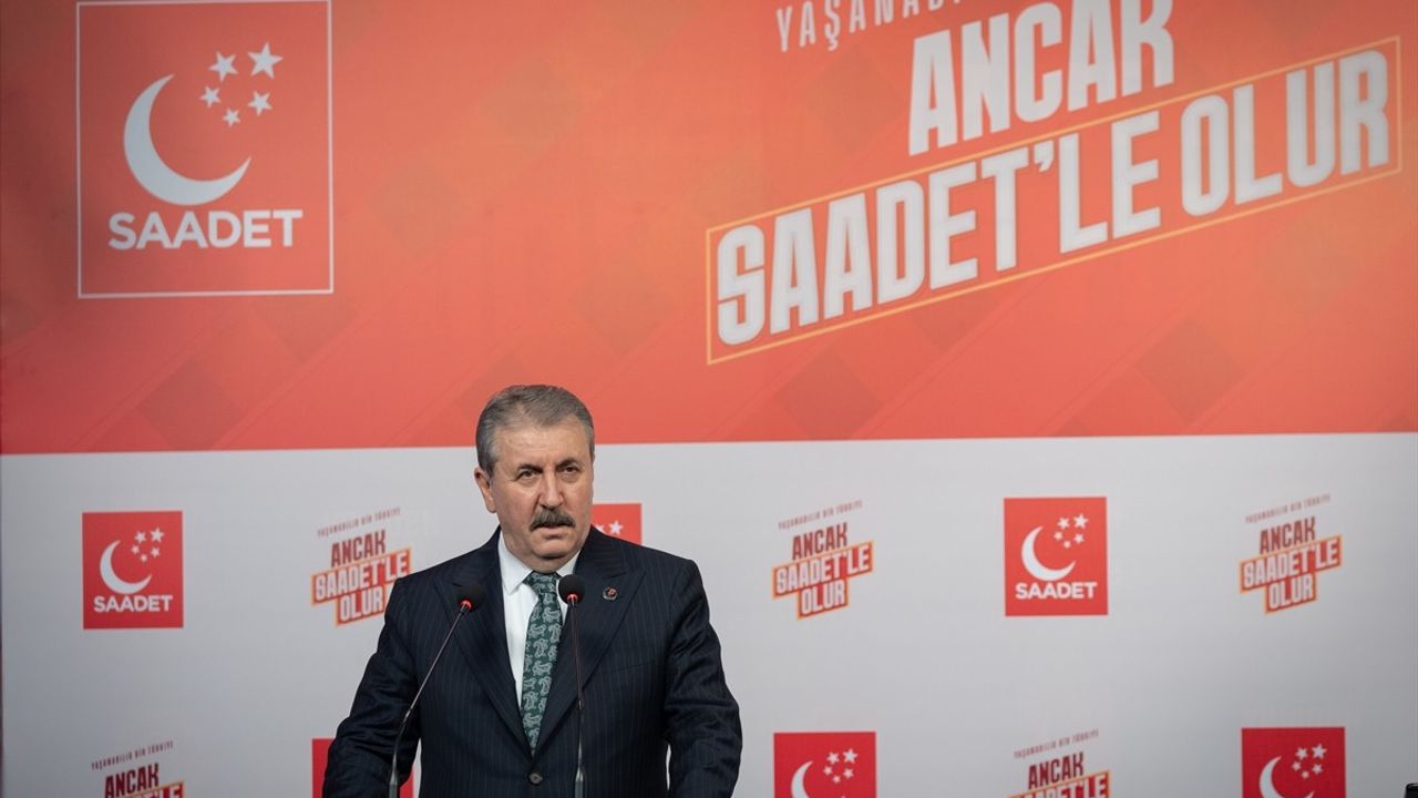 BBP Genel Başkanı Destici, Saadet Partisi Genel Başkanı Arıkan'ı Ziyaret Etti