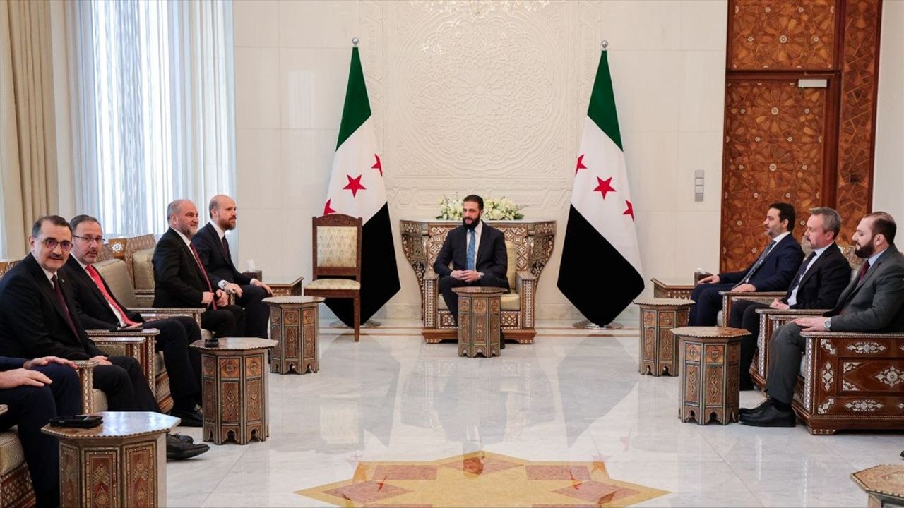 Bilal Erdoğan, Suriye Cumhurbaşkanı Ahmed Şara ile Görüştü