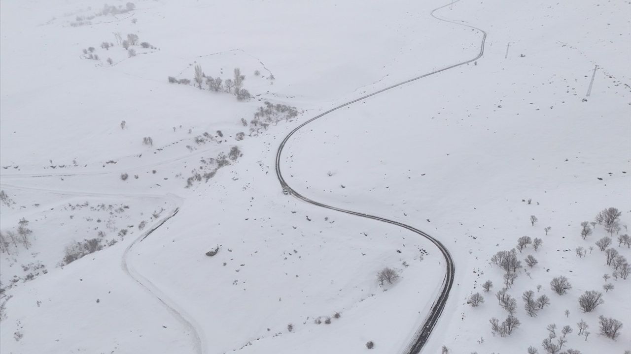Bingöl'de Kar Yağışı Nedeniyle 77 Yerleşim Yerinin Yolu Kapandı